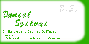 daniel szilvai business card